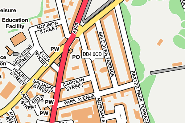 DD4 6QD map - OS OpenMap – Local (Ordnance Survey)