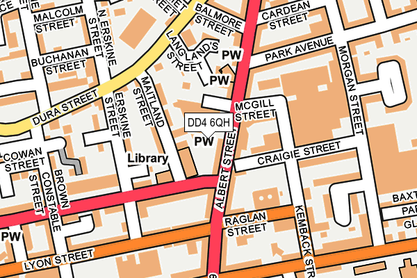 DD4 6QH map - OS OpenMap – Local (Ordnance Survey)