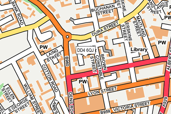 DD4 6QJ map - OS OpenMap – Local (Ordnance Survey)
