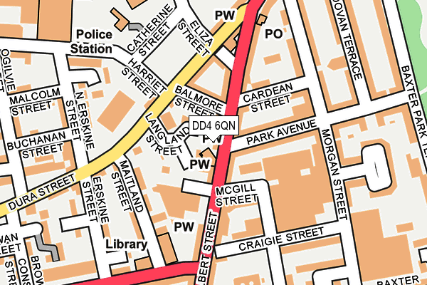 DD4 6QN map - OS OpenMap – Local (Ordnance Survey)