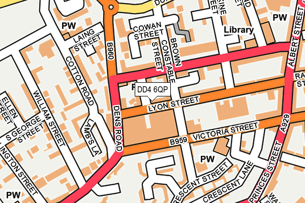 DD4 6QP map - OS OpenMap – Local (Ordnance Survey)