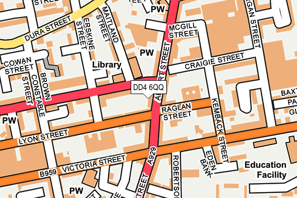 DD4 6QQ map - OS OpenMap – Local (Ordnance Survey)
