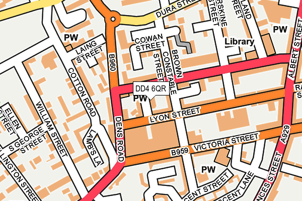 DD4 6QR map - OS OpenMap – Local (Ordnance Survey)