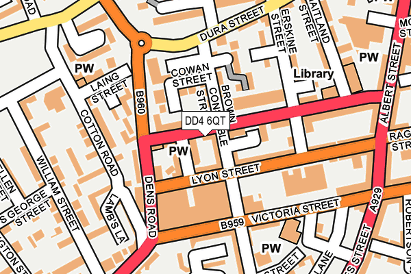 DD4 6QT map - OS OpenMap – Local (Ordnance Survey)