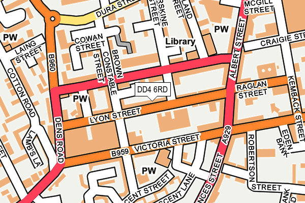 DD4 6RD map - OS OpenMap – Local (Ordnance Survey)