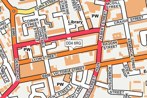 DD4 6RG map - OS OpenMap – Local (Ordnance Survey)