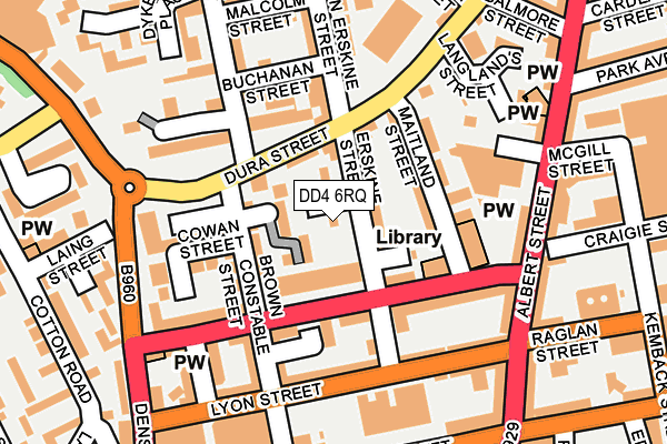 DD4 6RQ map - OS OpenMap – Local (Ordnance Survey)