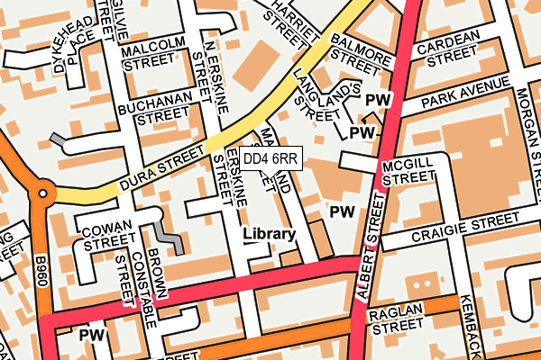 DD4 6RR map - OS OpenMap – Local (Ordnance Survey)