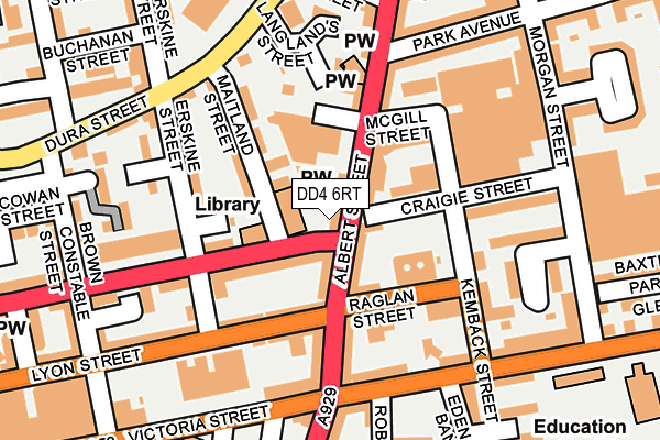 DD4 6RT map - OS OpenMap – Local (Ordnance Survey)