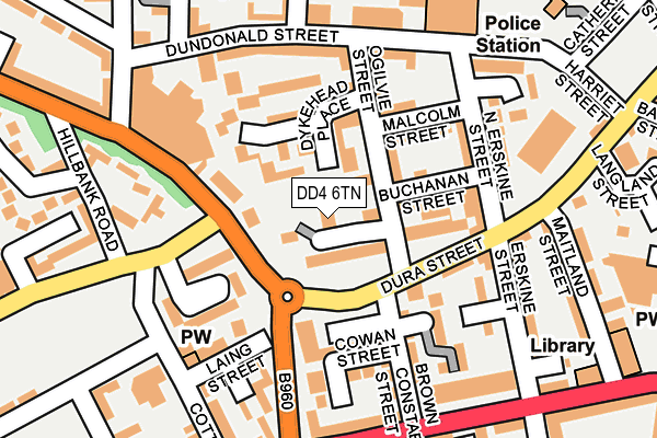 DD4 6TN map - OS OpenMap – Local (Ordnance Survey)