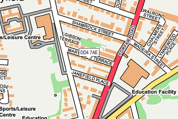 DD4 7AE map - OS OpenMap – Local (Ordnance Survey)