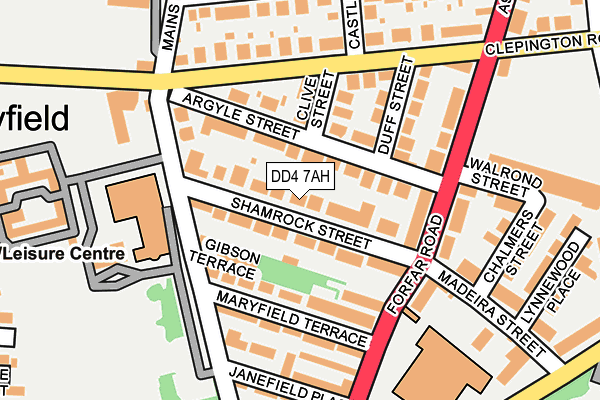 DD4 7AH map - OS OpenMap – Local (Ordnance Survey)