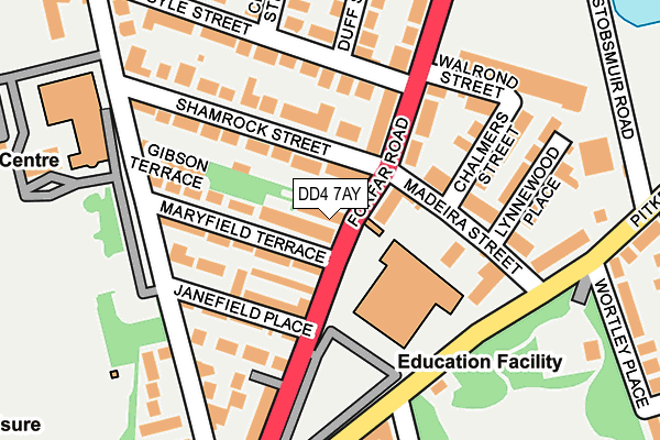DD4 7AY map - OS OpenMap – Local (Ordnance Survey)