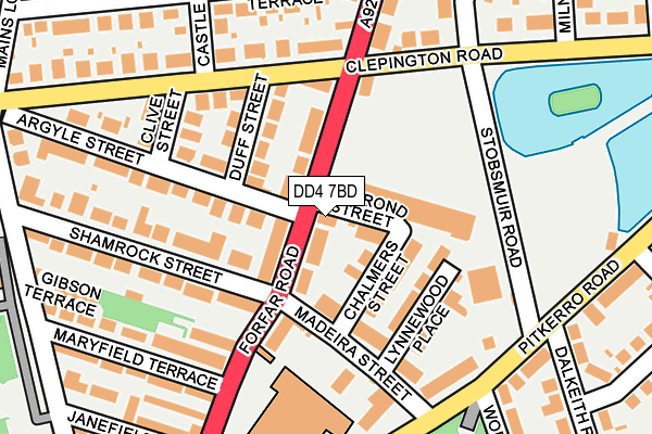 DD4 7BD map - OS OpenMap – Local (Ordnance Survey)
