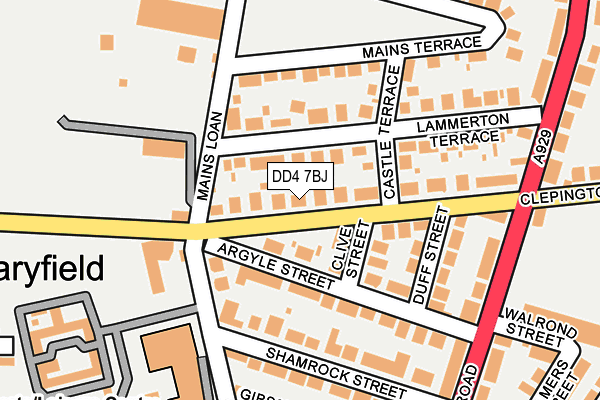 DD4 7BJ map - OS OpenMap – Local (Ordnance Survey)