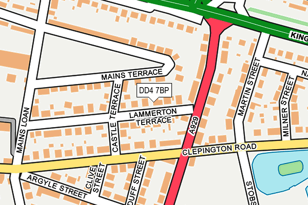 DD4 7BP map - OS OpenMap – Local (Ordnance Survey)