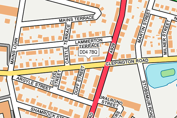 DD4 7BQ map - OS OpenMap – Local (Ordnance Survey)