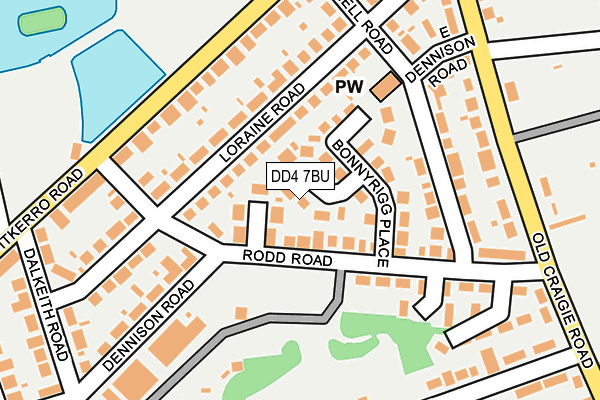 DD4 7BU map - OS OpenMap – Local (Ordnance Survey)