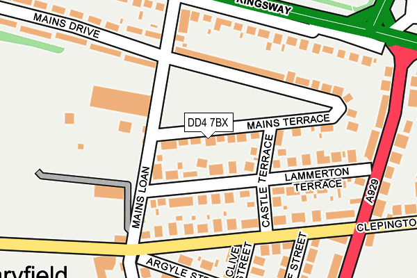 DD4 7BX map - OS OpenMap – Local (Ordnance Survey)