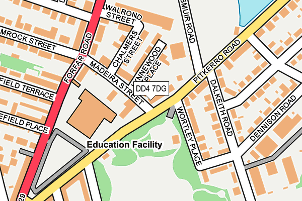 DD4 7DG map - OS OpenMap – Local (Ordnance Survey)
