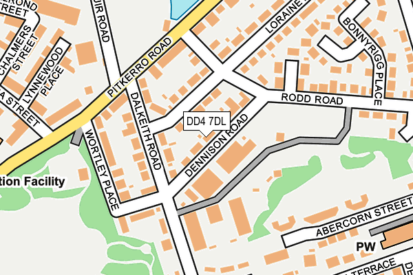 DD4 7DL map - OS OpenMap – Local (Ordnance Survey)