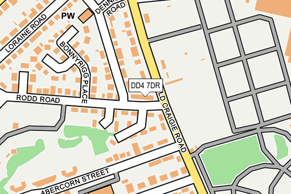 DD4 7DR map - OS OpenMap – Local (Ordnance Survey)