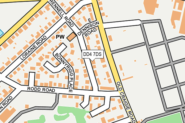 DD4 7DS map - OS OpenMap – Local (Ordnance Survey)