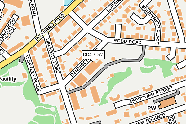 DD4 7DW map - OS OpenMap – Local (Ordnance Survey)