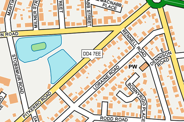 DD4 7EE map - OS OpenMap – Local (Ordnance Survey)