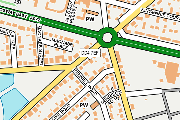 DD4 7EF map - OS OpenMap – Local (Ordnance Survey)