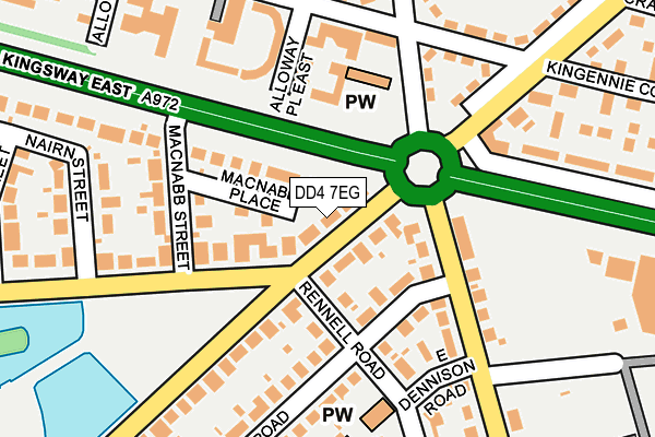 DD4 7EG map - OS OpenMap – Local (Ordnance Survey)