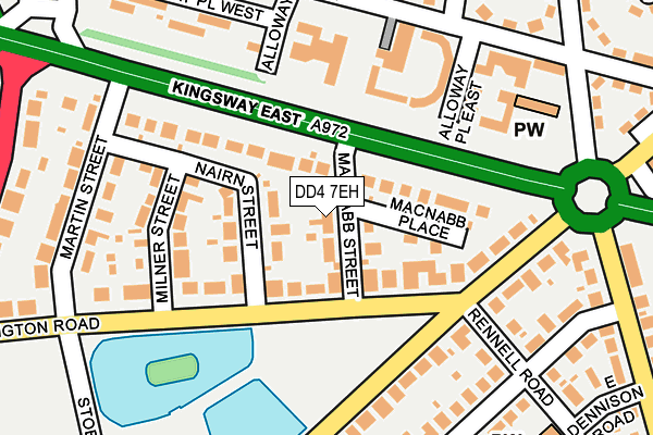 DD4 7EH map - OS OpenMap – Local (Ordnance Survey)
