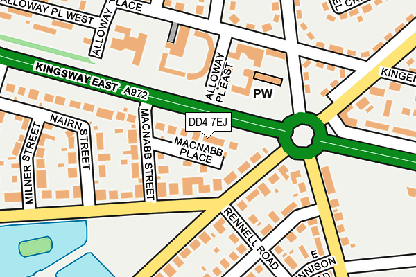 DD4 7EJ map - OS OpenMap – Local (Ordnance Survey)