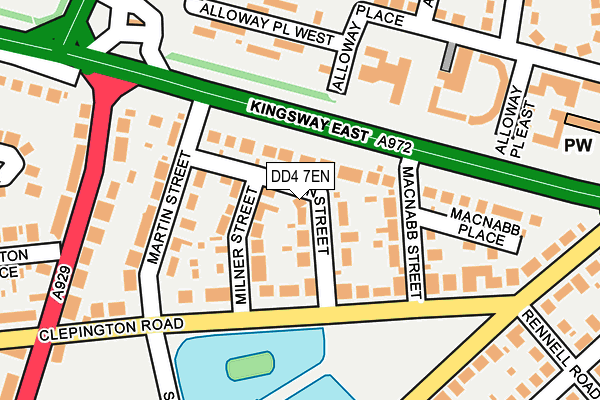 DD4 7EN map - OS OpenMap – Local (Ordnance Survey)