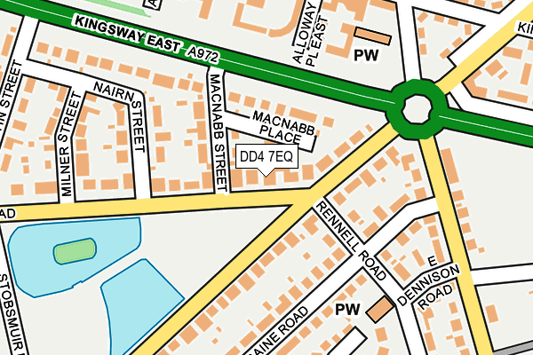 DD4 7EQ map - OS OpenMap – Local (Ordnance Survey)