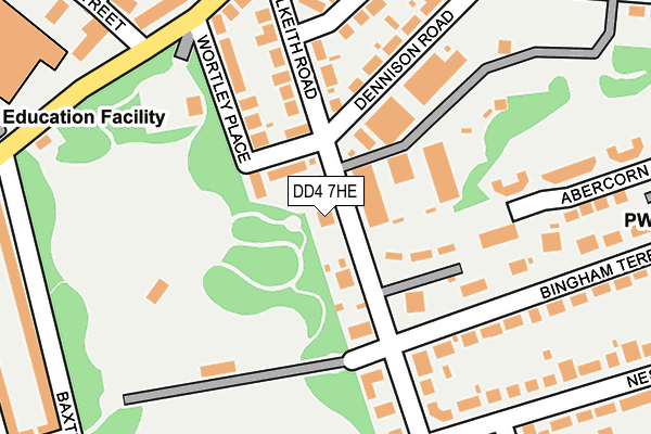 DD4 7HE map - OS OpenMap – Local (Ordnance Survey)