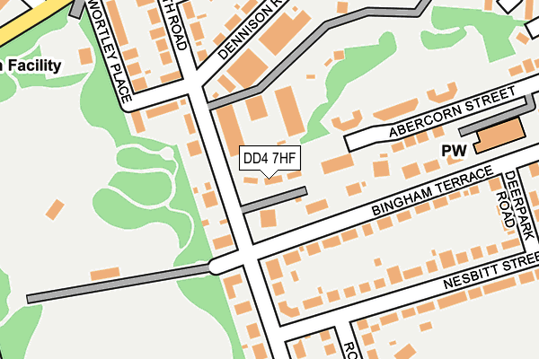 DD4 7HF map - OS OpenMap – Local (Ordnance Survey)