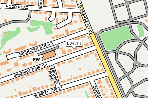 DD4 7HJ map - OS OpenMap – Local (Ordnance Survey)