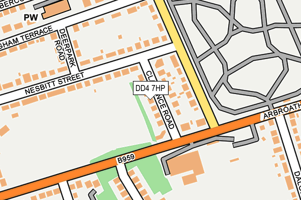 DD4 7HP map - OS OpenMap – Local (Ordnance Survey)