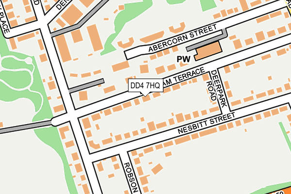 DD4 7HQ map - OS OpenMap – Local (Ordnance Survey)