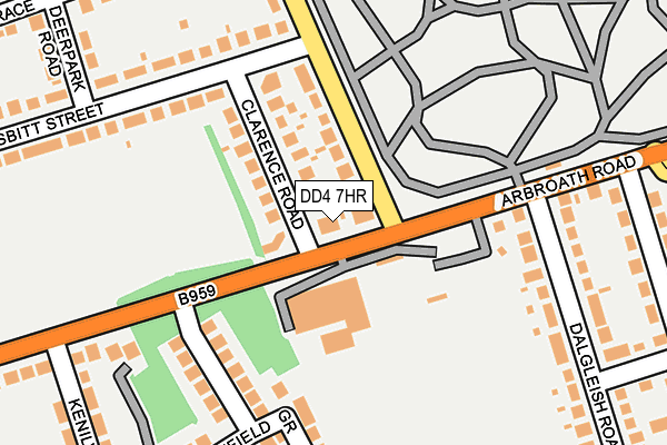 DD4 7HR map - OS OpenMap – Local (Ordnance Survey)