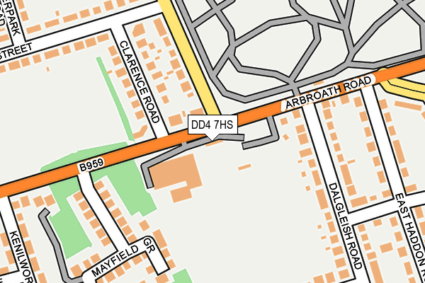 DD4 7HS map - OS OpenMap – Local (Ordnance Survey)