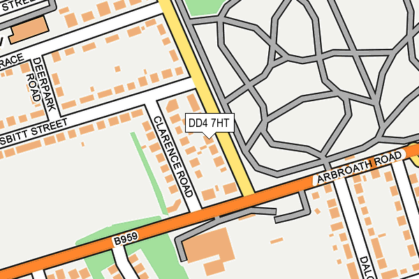 DD4 7HT map - OS OpenMap – Local (Ordnance Survey)
