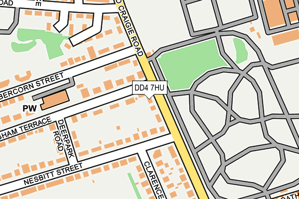 DD4 7HU map - OS OpenMap – Local (Ordnance Survey)