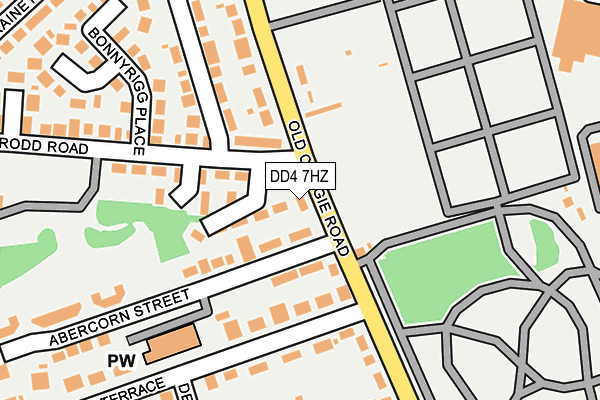 DD4 7HZ map - OS OpenMap – Local (Ordnance Survey)