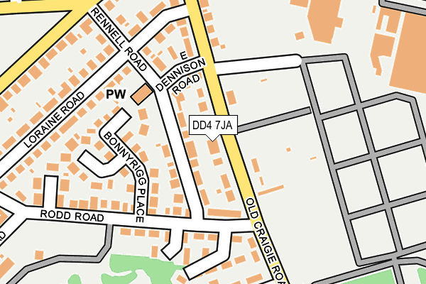 DD4 7JA map - OS OpenMap – Local (Ordnance Survey)