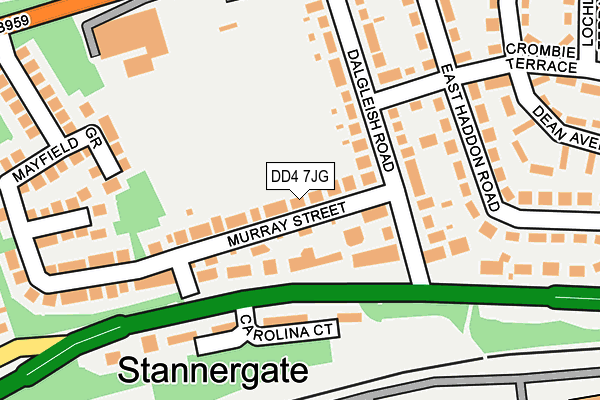 DD4 7JG map - OS OpenMap – Local (Ordnance Survey)