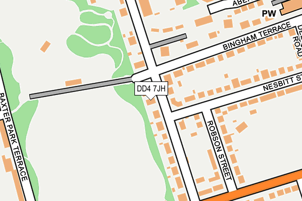 DD4 7JH map - OS OpenMap – Local (Ordnance Survey)