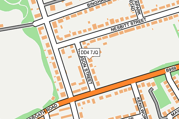 DD4 7JQ map - OS OpenMap – Local (Ordnance Survey)