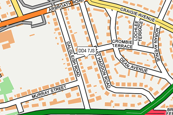 DD4 7JS map - OS OpenMap – Local (Ordnance Survey)